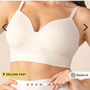 Truekind® Supportive Comfort Wireless Shaping Bra—-beige—size XL